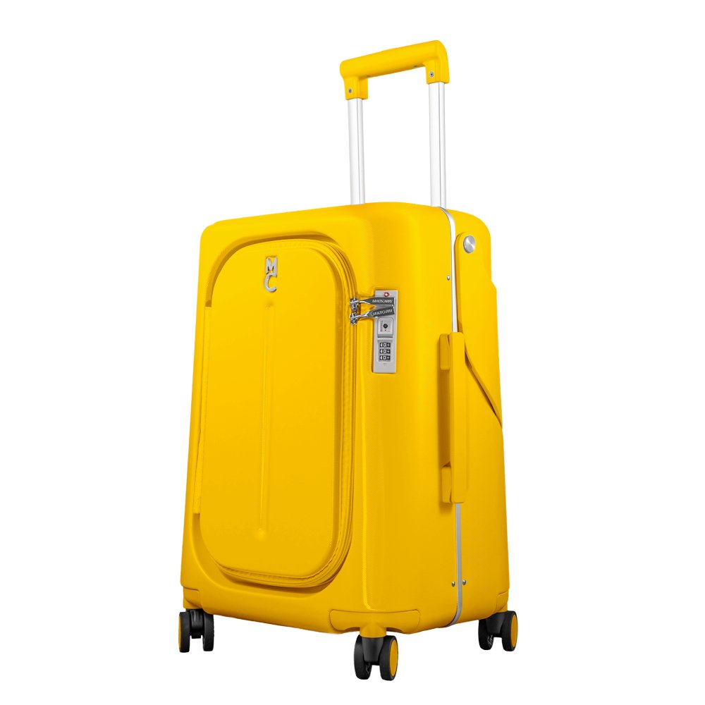 Multicarry Luggage Yellow Stripe