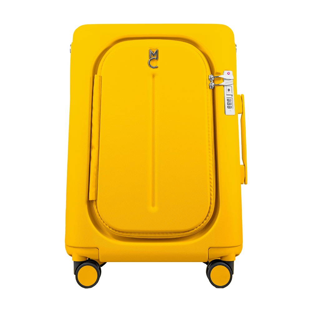 Yellow carry on discount luggage